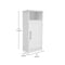 Flash Furniture Vega Cabinet Organizer w/Magnetic Closure Door, In-Cabinet Adjust Shelf, and Upper Open Shelf, Wht FS-VEGA-BATH-3-WH-GG - alternate 9